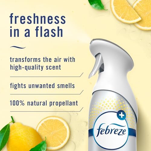 Febreze Air Mist Air Freshener Spray, Odor-Fighting Room Spray, Air Fresheners for Home and Bathroom and Kitchen, Aerosol Can, Kitchen Odor Fighter Scent, 8.8oz, 3 Count - Image 2