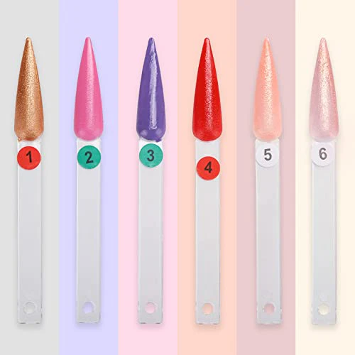 300 Pcs Nail Swatch Sticks with Ring, Stiletto Nail Polish Color Sample Sticks Display - Image 5
