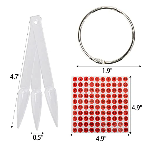 300 Pcs Nail Swatch Sticks with Ring, Stiletto Nail Polish Color Sample Sticks Display - Image 7