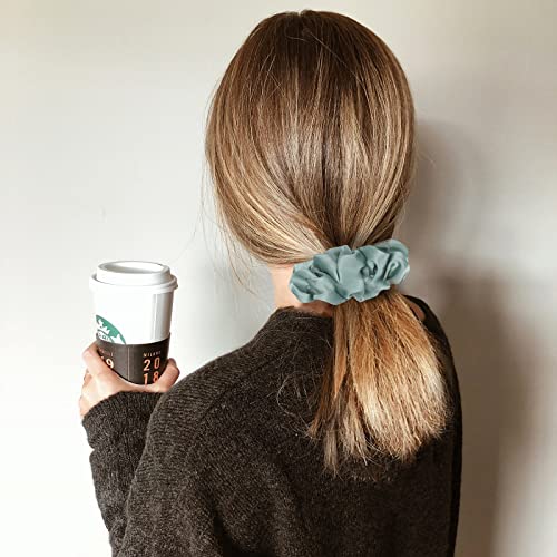 Lolalet Scrunchies for Women, Satin Hair Scrunchies Softer Than Silk Hair Ties for Hair Sleep, Big Scrunchy Ponytail Holder with Elastic Hair Bands for Girls Thick Thin Curly Hair -6 Pack, Style B - Image 8