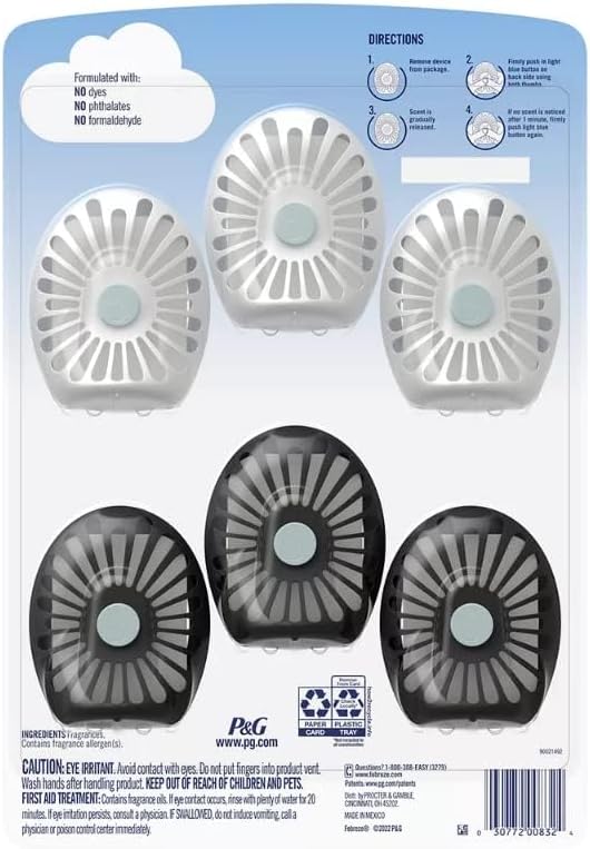 Febreze Small Spaces Air Freshener, 6 Pack, Linen & Sky & Fresh - Image 3