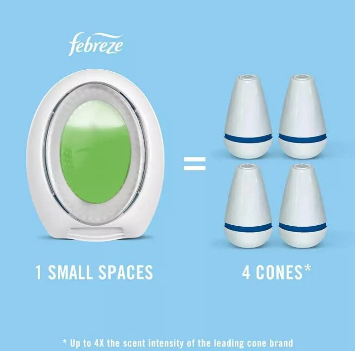 Febreze Small Spaces Air Freshener, 6 Pack, Linen & Sky & Fresh - Image 6