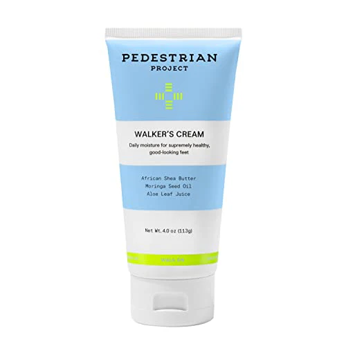 Walker’s Foot Cream - Deeply Hydrates, Softens Calluses and Smooths Skin with Soothing Shea Butter, Moringa Seed Oil and Aloe Leaf - Vegan, Cruelty Free, 4 oz