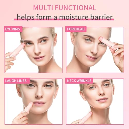 KIMUSE Hydrating Multi Balm Stick, All-in-One Hydrating Lip Balm Eye Cream Neck Cream Make Up Base, Reduce Wrinkle & Moisturizing Moisturizer For Face Skin Care - Image 3