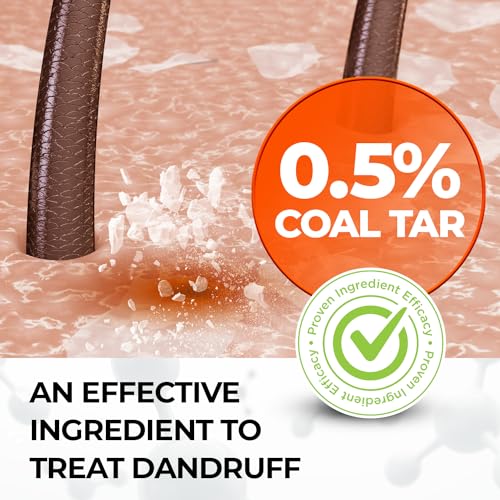 Medicasp Coal Tar Gel Anti Dandruff Shampoo, Treats Seborrheic Dermatitis & Psoriasis, Formulated for Dry, Flaky & Itchy Scalp Treatment, for Women & Men, 6 Ounce (Pack of 2) - Image 5