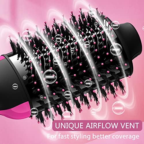 Hair Dryer Brush Blow Dryer Brush in One 4 in 1 Styling Tools with Ceramic Oval Barrel, and Styler Volumizer, Hot Air Straightener Brush for All Hair Types - Image 3