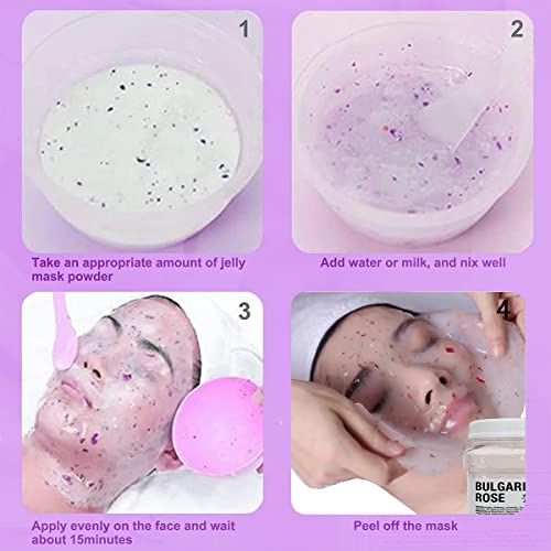 Jelly Mask Powder for Facial Professional Natural Gel Powder hydrojelly Mask Peel Off Face Masks SkinCare, Moisturizing & Hydrating 23 Fl Oz (Hyaluronic Acid) (Lavender) - Image 3