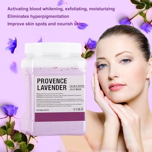 Jelly Mask Powder for Facial Professional Natural Gel Powder hydrojelly Mask Peel Off Face Masks SkinCare, Moisturizing & Hydrating 23 Fl Oz (Hyaluronic Acid) (Lavender) - Image 4