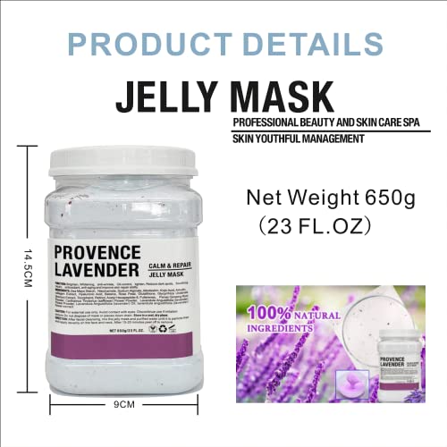 Jelly Mask Powder for Facial Professional Natural Gel Powder hydrojelly Mask Peel Off Face Masks SkinCare, Moisturizing & Hydrating 23 Fl Oz (Hyaluronic Acid) (Lavender) - Image 7