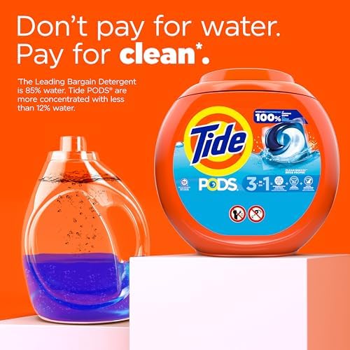 Tide PODS Laundry Detergent Soap Pacs, HE Compatible, 112 ct, Powerful 3-in-1 Clean, Clean Breeze - Image 5