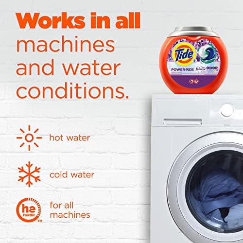 Tide Power Pods Laundry Detergent Pacs with Febreze 32 Count Spring & Renewal Scent Febreze Freshness with Odor Eliminators - Image 7