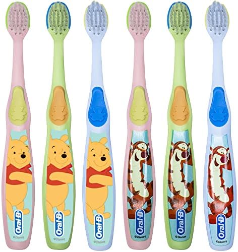 Oral-B Baby Manual Toothbrush, Pooh Characters, 0-3 Years Old, Extra Soft (Characters Vary) - Pack of 6 - Image 2