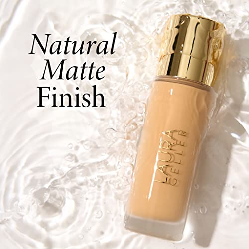 LAURA GELLER Double Take Liquid Foundation | Medium to Full Coverage, Natural Matte Finish, Light - Image 4