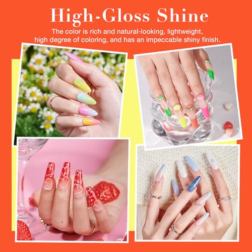 AZUREBEAUTY 170Pcs Dip Powder Nail Kit Starter 36 Colors Pink Red Purple Spring Summer Dipping Powder with Base/top Coat Activator Dip Liquid Set + Nail Removal Accessories Set for Gift - Image 4
