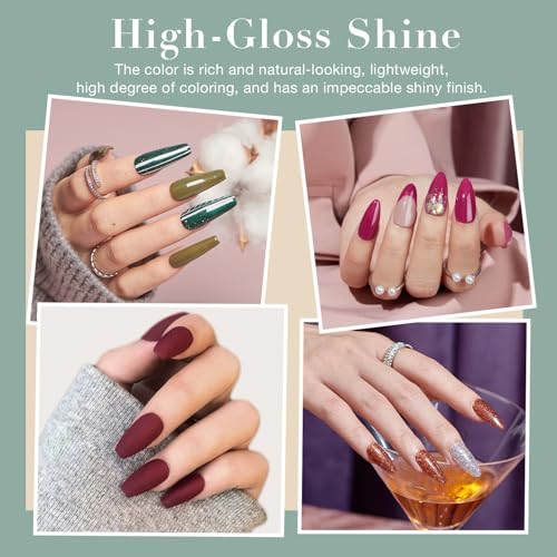 AZUREBEAUTY 170Pcs Dip Powder Nail Kit Starter 36 Colors Pink Red Purple Spring Summer Dipping Powder with Base/top Coat Activator Dip Liquid Set + Nail Removal Accessories Set for Gift - Image 6