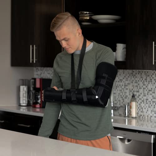 BraceAbility Posterior Long Arm Splint - Elbow Immobilizer Right or Left Forearm Brace with Support Sling for Fractures, Post-Surgery Recovery, Tendonitis, Bursitis, Ulnar Nerve Pain Relief (L) - Image 7