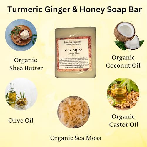 Sea Moss Soap 2 bars| Handmade| For All Skin Types Acne, Eczema, Psoriasis | Shea Butter, All Natural, Body and Face, Dr. Sebi Inspired, Vegan, Gluten Free, Men & Women, Moisturizing, Essential Oils - Image 5
