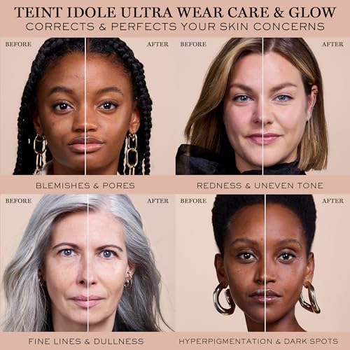 Lancôme Teint Idôle Ultra Wear Care & Glow Foundation for Up to 24H Healthy Glow - SPF27 - Medium Buildable Coverage & Natural Glow Finish - Image 6
