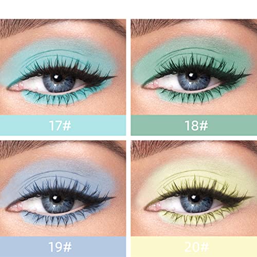 MAEPEOR Matte Liquid Eyeshadow 8 Colors Colored Smooth Creamy Eyeshadow Set Lightweight High-pigmented and Waterproof Long Lasting Matte Eyeshadow (Matte Colored, 8Colors Set 3) - Image 3