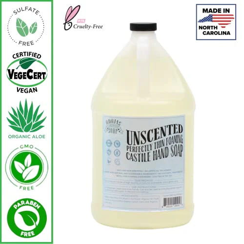 Adams Handmade Soap Thin Castile Foaming Liquid Hand Soap 1 Gallon Refill - Unscented - Image 2