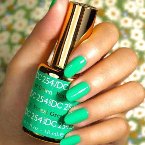 DND Gel Polish Set, Green Collection, UV/LED GelPolish and Air Dry Nail Lacquer, Matching Chip-Free Polish Duo, 0.5 Fl Oz Each - Image 2