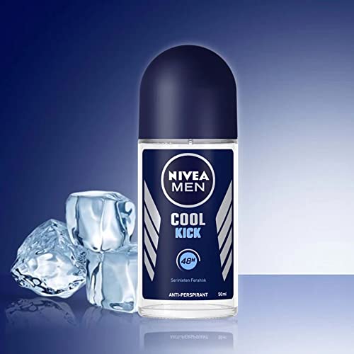 Nivea for Men Cool Kick Anti-Transpirant Deodorant ROLL-ON, 50 ML / 1.7 OZ (PACK OF 3) - Image 8