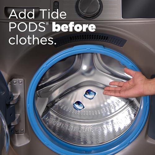 Tide PODS Liquid Laundry Detergent Soap Pacs, Powerful 3-in-1 Clean in One Step, He Compatible, Spring Meadow Scent, 76 Count - Image 9