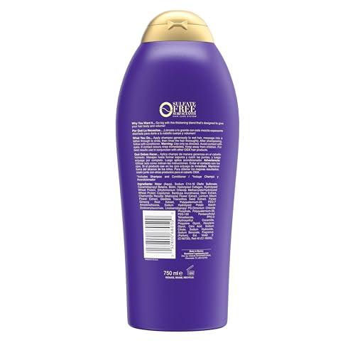 OGX Biotin & Collagen Extra Strength Volumizing Shampoo for Thicker, Fuller Hair, 25.4 fl oz - Image 9