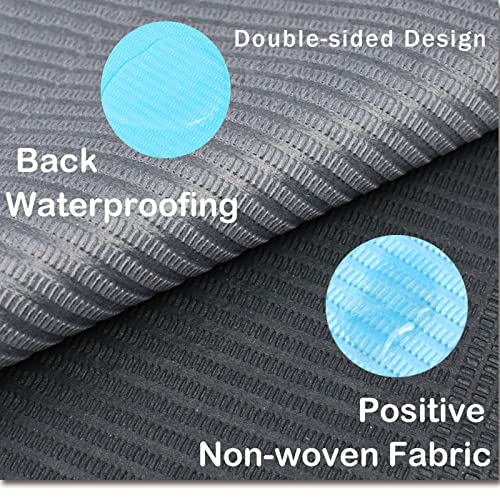 125PCS Disposable Nail Art Table Towels Mat 13" X 17" Waterproof 3 Ply Nail Art Mat Paper Sheet Clean Pads Tattooing Table Mat Nail Table Cover Tattoo Supplies (Black) - Image 5