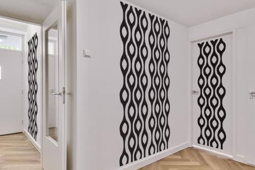Mainstays Thermal Wave Abstract Wall Decal - Mid Century Modern Retro 70s Decor - Image 3