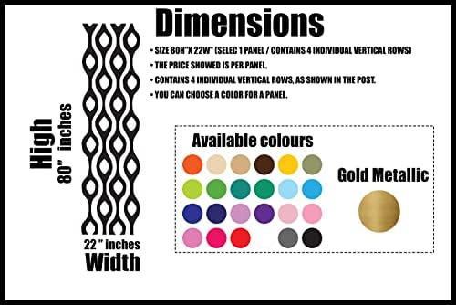 Mainstays Thermal Wave Abstract Wall Decal - Mid Century Modern Retro 70s Decor - Image 4