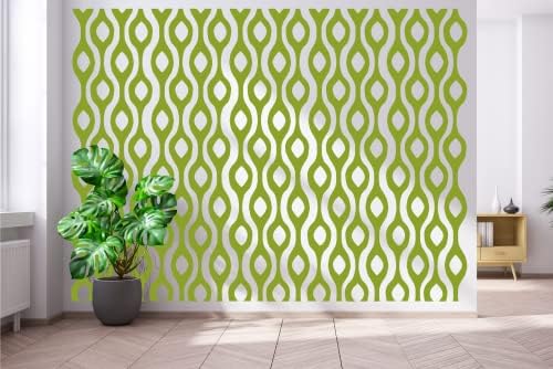 Mainstays Thermal Wave Abstract Wall Decal - Mid Century Modern Retro 70s Decor - Image 7