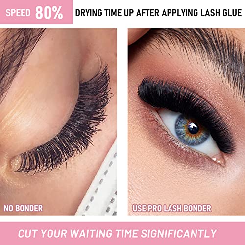 Lash Bonder for Eyelash Extensions Super Bonder Glue Accelerator with 10Pcs cotton swab Lash Extension Sealant Longer Retention Waterproof Oil-proof Special Dropper design for Dose Control(Aloe,15ml) - Image 5