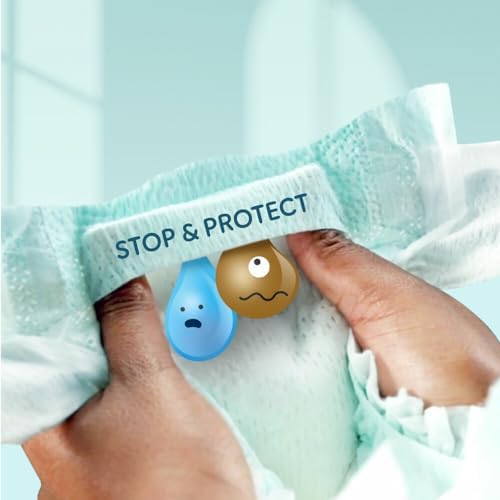 Pampers Premium Protection, Size 2, 240 Nappies, 4-8 kg, Double Protection for Skin and Leaks with Stop & Protect Pocket to Help Capture Leaks, Pack 1 Month - Image 3