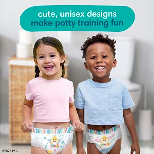 Pampers Training Pants - Pure Protection - Size 4T-5T, 80 Count, Baby Shark Premium Hypoallergenic Potty Underwear - Image 2