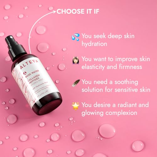 Alteya Organics Rose Water Face Toner with Collagen Peptides and Hyaluronic Acid - 4 Fl Oz/ 120mL - Image 6