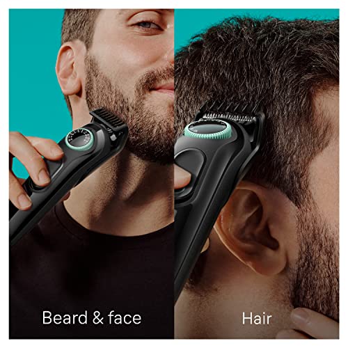 Braun All-In-One Style Kit Series 3 3450, 5-in-1 Trimmer for Men with Beard Trimmer, Ear & Nose Trimmer, Hair Clippers & More, Ultra-Sharp Blade, 40 Length Settings and Washable - Image 4