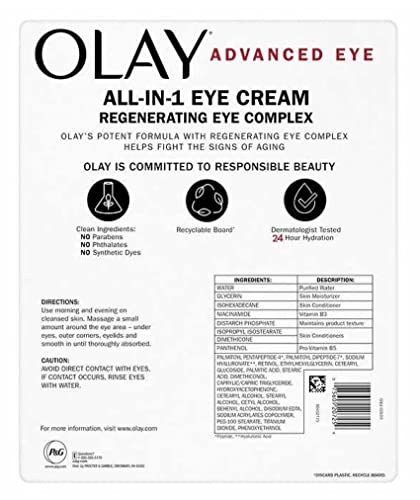 Olay Advanced Eye Cream, 0.5 oz (Pack of 2) (1.0oz) - Image 2