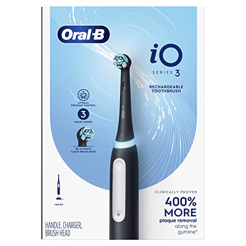 Oral-B iO3 Electric Toothbrush (1) with (1) Ultimate Clean Brush Head and (1) Charger - Image 8