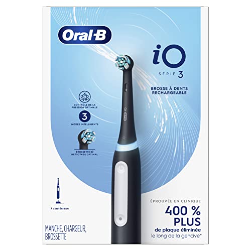 Oral-B iO3 Electric Toothbrush (1) with (1) Ultimate Clean Brush Head and (1) Charger - Image 9