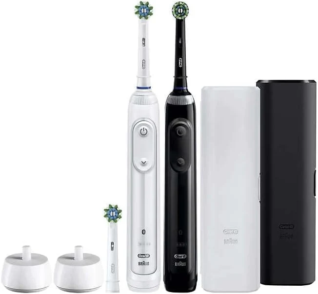 Oral-B Professional Clean 5000 X Electric Toothbrush Twin Pack, Rechargeable Power Toothbrushes - Pack of 2 - Image 3