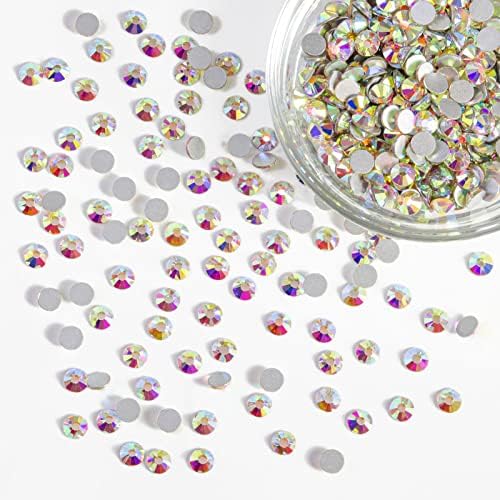 Beadsland Flatback Rhinestones Bulk,14400pcs AB Crystal Rhinestones for Nails Crafts Clothes DIY Decoration, Crystal AB, SS16, 3.8-4.0mm - Image 4