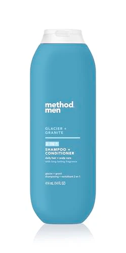 Method Men 2 in 1 Shampoo and Conditioner; Glacier + Granite; 14 oz; 6 pack - Image 2