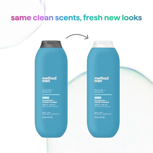 Method Men 2 in 1 Shampoo and Conditioner; Glacier + Granite; 14 oz; 6 pack - Image 8