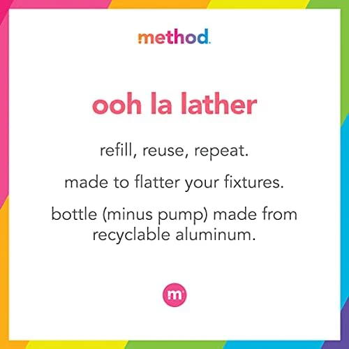 Method Premium Foaming Hand Wash, Vanilla + Raspberry, Reusable Pink Aluminum Bottle, Biodegradable Formula, 10 fl oz (Pack of 3) - Image 4