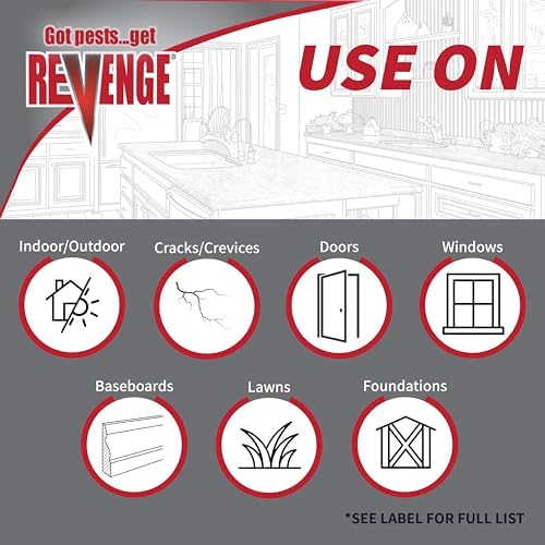 Revenge Spider & Ground Bee Killer for Indoors and Outdoors, 10 oz Ready-to-Use Dust Treatment Repels Ants, Bees, Roaches, Spiders and More - Image 2