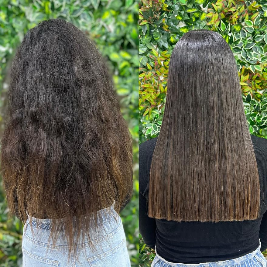 KERATIN RESEARCH Brazilian Keratin Hair Treatment Straightening Complex Blowout LONG Lasting Organic Natural Results with Argan Oil Keratina Brasilera - Image 8