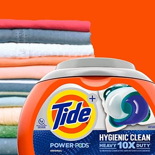 Tide Pods 76 pacs, Heavy Duty 10 X Power Pods, Hygienic Clean High efficiency (he) Laundry Detergent, 3.48kg/7.62 lb/122 oz - Image 10