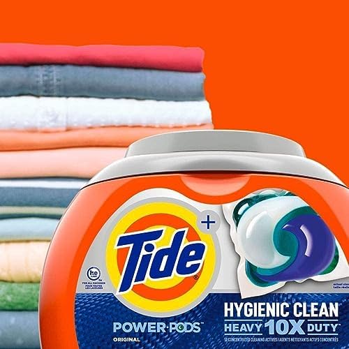Tide Pods 76 pacs, Heavy Duty 10 X Power Pods, Hygienic Clean High efficiency (he) Laundry Detergent, 3.48kg/7.62 lb/122 oz - Image 5