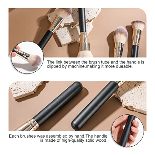 BS-MALL Makeup Brush Set 4 Pcs Premium Foundation Synthetic Powder Concealers Makeup Brushes Big Cosmetic Brushes… - Image 3